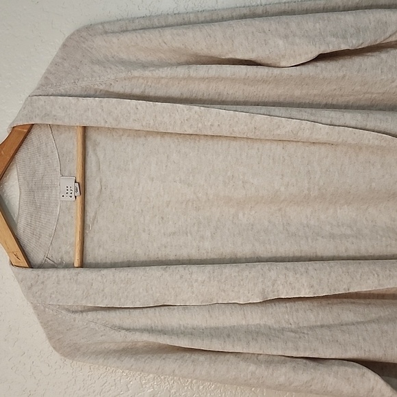 A New Day Heather Oat Long Cardigan - Picture 4 of 14